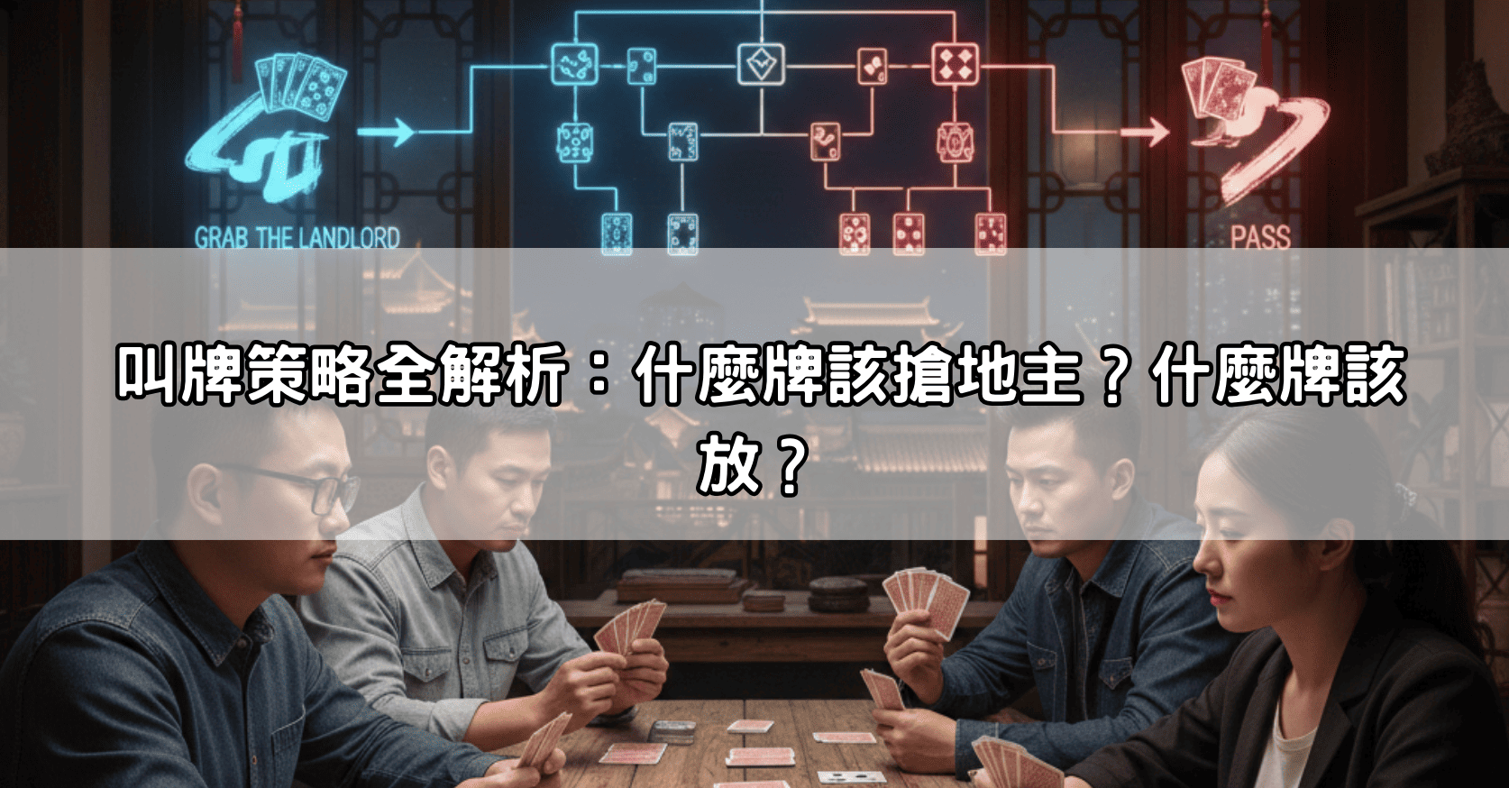 叫牌策略全解析：什麼牌該搶地主？什麼牌該放？