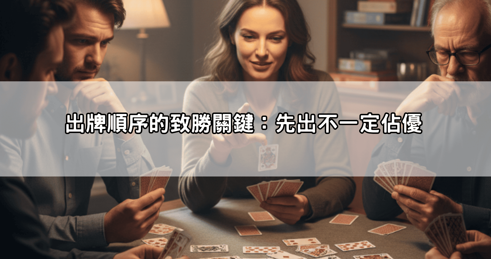 出牌順序的致勝關鍵：先出不一定佔優